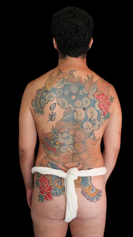 Karajishi backpiece by Nikko Quiroga